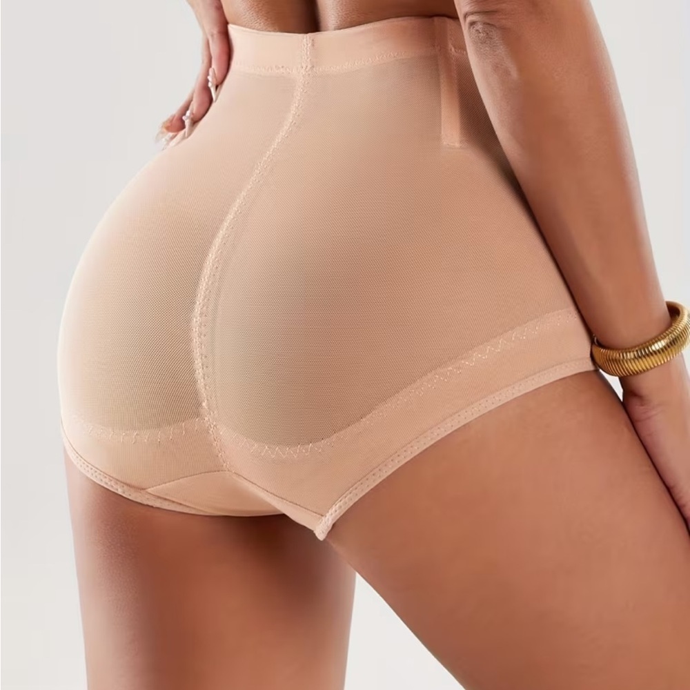 Shapewear in Apricot XXL Tummy Control Front Adjustable Hooks NWOT High Waisted - Picture 3 of 10